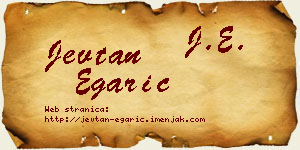 Jevtan Egarić vizit kartica
